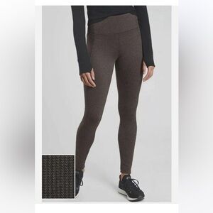 Athleta Delancey Houndstooth Tight — Heathered Black